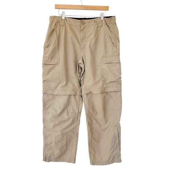 Eddie Bauer Other - Eddie Bauer Tan Zip Off Hiking Pants Sz L